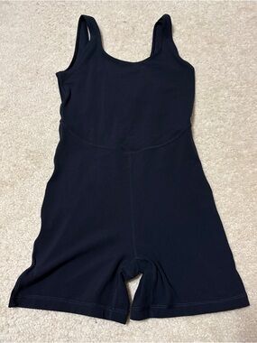 Aritzia Black Scoop Neck Stretch Bodysuit Romper